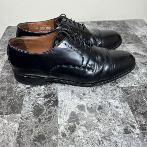 Bostonian Classics Oxfords Dress Shoes Mens Size 11.5 W Wide Black Leather - Picture 6 of 13